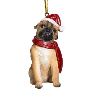 Design Toscano Pug Holiday Dog Ornament Sculpture - 1 of 4