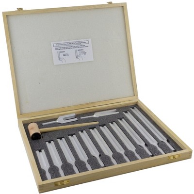American Scientific Economy Tuning Forks w/Mallet, Set of 13