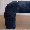 Hrinhom 69.7"W Chenille Bench, Channel Tufted Ottoman, Bed Bench - 3 of 4