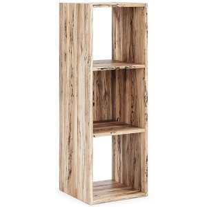 35.43" Piperton 3 Cube Organizer Natural: Storage Shelves, MDF Frame - Signature Design by Ashley - 1 of 4