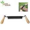 8-inch Draw Knife  Straight Draw Shaver with Wood Grip Handles and Blade Cover  Debarking Tool for Firewood, Logs, and Fence Posts by Earth Worth - 3 of 4