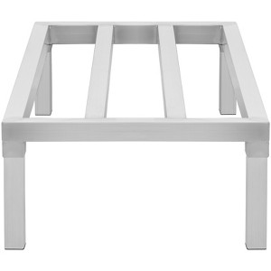 VEVOR Aluminum Dunnage Rack, 48” x 20” Commercial Food Floor Rack, 12” Off the Floor, 1800 lbs Capacity All-Welded Aluminum Storage Rack - 1 of 4