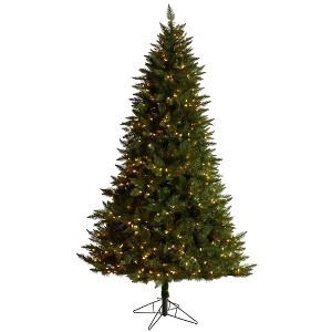 Nearly Natural 7.5’ Vermont Spruce Prelit LED Multifunction Light Artificial Christmas Tree - 1 of 1