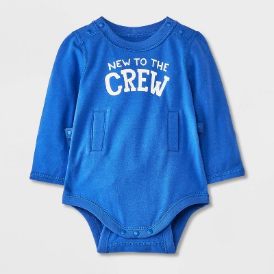 Image of Baby Adaptive Graphic Bodysuit - Cat & Jack™ Blue Newborn