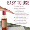 Maplefield Vacuum Wine Stoppers - Leak-Proof Vacuum Pump Wine Preserver - Plastic Vacuum Wine Cork - 4 Pack [Red] - 4 of 4