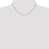 Black Bow Jewelry 1.1mm 14k Yellow Gold Solid Round Cable Chain Necklace - 2 of 4