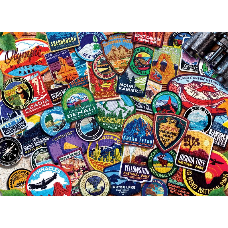 MasterPieces National Parks - Patches Collage 1000 Piece Adult Jigsaw Puzzle 19.25" by 26.75", 3 of 7