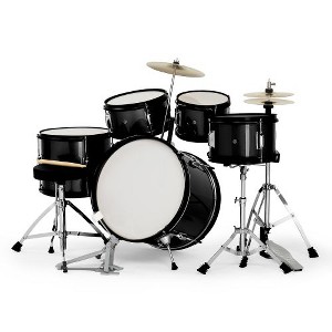 Karl Home 5-Piece Complete Junior Drums Set  Kids Drum Kit with Throne Stool - 1 of 4