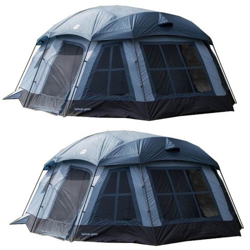 Tahoe Gear Ozark 16 Person 3 Season Large Family Cabin Tent Blue