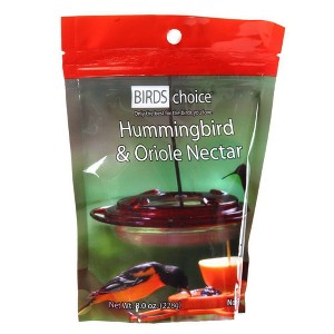 Birds Choice 8oz Hummingbird & Oriole Nectar: Easy-Mix, High-Energy, Flower-Simulating Food Formula - 1 of 3