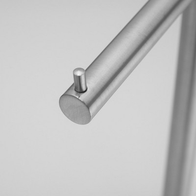 Nickel Freestanding Stainless Steel Toilet Paper Holder with Shelf