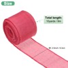 Unique Bargains Burlap Wired Edge Durable Thick Fabric Ribbons for DIY Crafts 1 Pc - 3 of 4