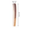 Unique Bargains Comfortable Two-Color Flat Comb For Curly Hair Amber 1 Pc - 2 of 4