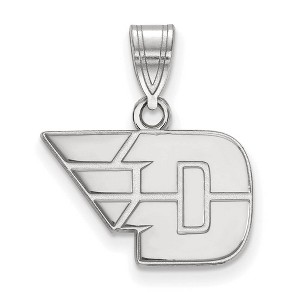 Black Bow Jewelry 14k White Gold Dayton Flyers NCAA Small Pendant - 1 of 3