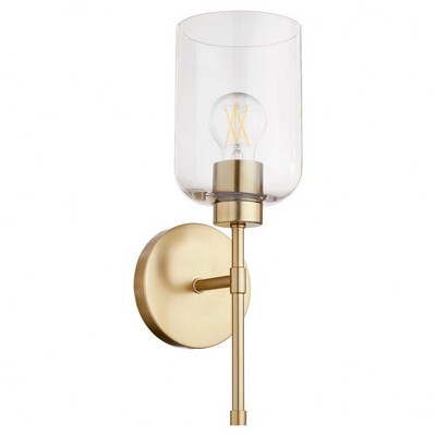 Quorum Lighting Tribute 1 - Light Sconce in  Aged Brass