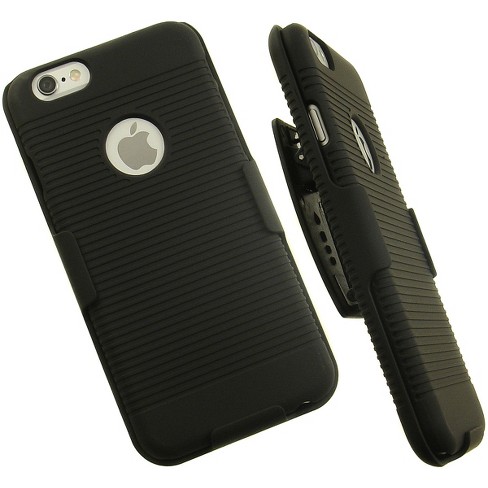 Nakedcellphone Case And Belt Clip Holster For Iphone 6 - Black