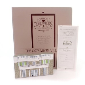 Cats Meow Village 4.0 Inch Eleanor Roosevelt's Home Collectors Club Hyde Park Ny Village Accessories - 1 of 2