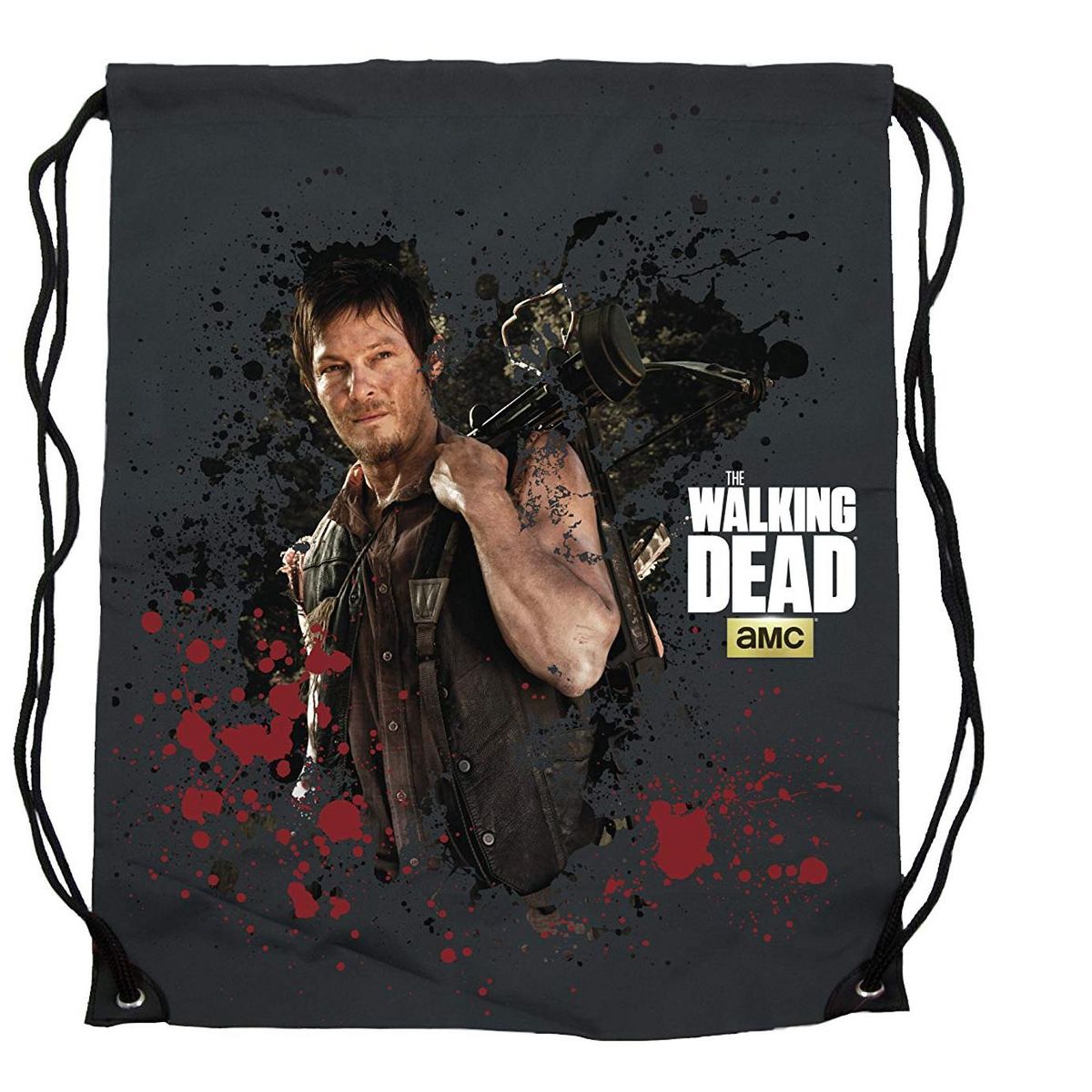 Crowded Coop, LLC The Walking Dead Daryl Dixon 17-Inch Drawstring Polyester Cinch Bag