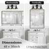 Sapphtopaz Modern Bathroom Mirror, Vanity Mirror with Metal Frame, Horizontal & Vertical Decorative Wall Mirrors Wall Decor for Bathroom, Over Sink - 4 of 4