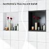 Stainless Steel Shower Niche, 12" X 12" No Tile Needed Recessed Shower Niche Shelf,Modern Wall Storage Niche for Bathroom Storage, Brushed - 4 of 4