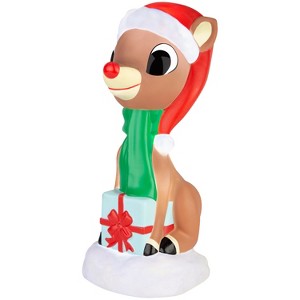 Gemmy Lighted Blow Mold Decor Rudolph 14" Rudolph, Multicolored - 1 of 4