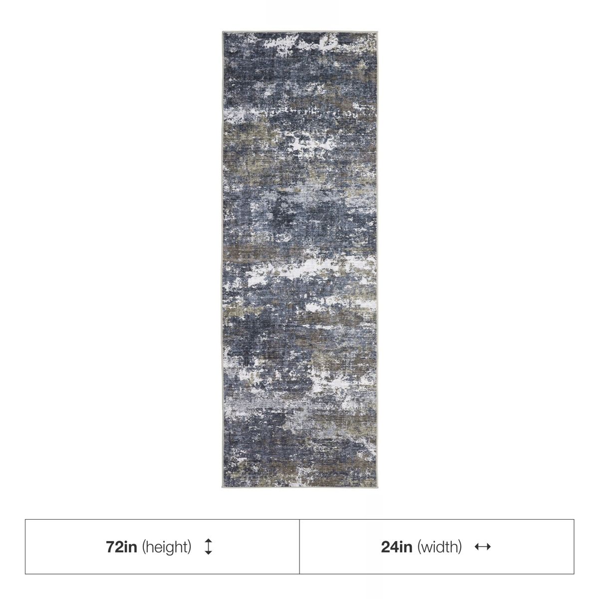 Garvee Abstract Washable Area Rug, Modern Low-Pile Stain Resistant Indoor Rugs for Living Room Bedroom, Soft Foldable Accent Rug - thumbnail 8