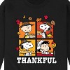 Men's - Peanuts - Charlie and Peppermint Patty Giving Thanks Graphic Fleece Sweatshirt - 2 of 4