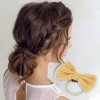 Unique Bargains Women's Fashion Cute Solid Color Floral Hair Ropes Yellow 10 Pcs - 2 of 3
