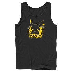 Men's Pokemon Pikachu Mural Tank Top - 1 of 4