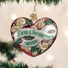 Old World Christmas Glass Blown Ornament for Christmas Tree, 2020 Christmas Heart - 2 of 3