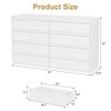 Jojoka Drawer Dresser for Bedroom, Wooden Wide Double Dresser Organizer, Modern Chest of Drawers with Large Storage for Living Room, Entryway - 2 of 4