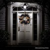 Black and Bronze Elegantly Goth 20" Wreath, Premium Gold Door Decoration with Floral Orchids| OrnamentallyYou - 4 of 4
