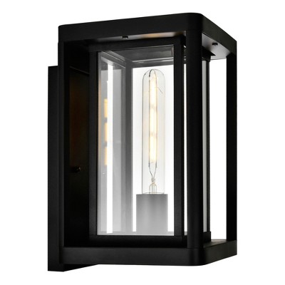 CWI Lighting Mulvane 1 Light Black Outdoor Wall Light