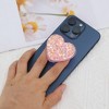 Unique Bargains Sequin Heart Adhesive Phone Grip Pink 1 Pc - 4 of 4