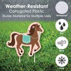 Big Dot of Happiness Run Wild Horses - Yard Sign and Outdoor Lawn Decorations - Pony Birthday Party Yard Signs - Set of 8 - 3 of 4