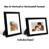Americanflat 8x10 Black Picture Frame with Shatter-Resistant Glass - Pack of 4 - 4 of 4