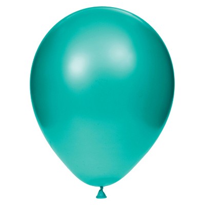 teal number balloons