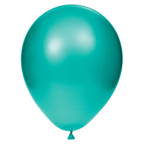 15ct Latex Balloons Teal Target