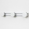 Evideco French Home Goods Wall-Mounted 3-Hook Rail Rack for Coats, Hats & Towels – Space-Saving Design, Ideal for Entryways, Bathrooms, or Bedrooms - 2 of 4