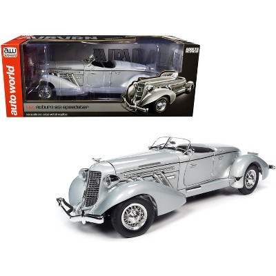 1935 Auburn 851 Speedster Haze Gray 1/18 Diecast Model Car by Autoworld