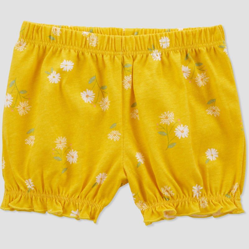Carter's Just One You® Baby Girls' Bright Floral Top & Bottom Set - Yellow, 3 of 6