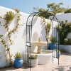 Metal Pergola Arbor, Easy Assemble Garden Arbor for Various Climbing Plant Wedding Garden Arch Bridal Party Decoration - 3 of 4