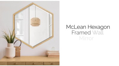 Aspire Home Accents Shanton Hexagonal Wall Mirrors - Set of 3 Brown