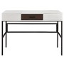 HomeRoots 42" White and Black Writing Desk - 4 of 4