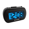 1 LCD with Top Control Clock Black - Sharp