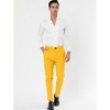 Lars Amadeus Men's Dress Striped Slim Fit Flat Front Business Trousers - 3 of 4
