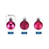 Unique Bargains Shatterproof Home Decorative Christmas Tree Hanging Ball Ornaments 24 Pcs - 2 of 4