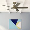Hunter 52" Erling Ceiling Fan Burnished Brass Finish with LED Light and Pull Chain Control for Modern Rustic Spaces - 3 of 4