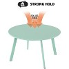 DOMETOUR 27.5 Inch Round Coffee Table Patio Side Table, Weather Resistant Outdoor Large Side Table - 4 of 4