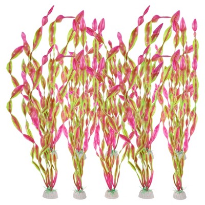 Unique Bargains Aquarium Ornaments Fish Tank Artificial Plant Multicolor 12.20" 10 Pcs